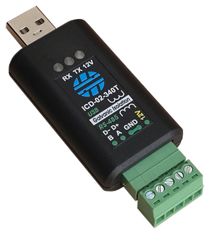 Преобразователи <b>ICD-0х</b> (USB / RS-485/RS-232/UART)-Преобразователи интерфейса с гальванической изоляцией и специальным выходом, для питания подключаемого устройства.